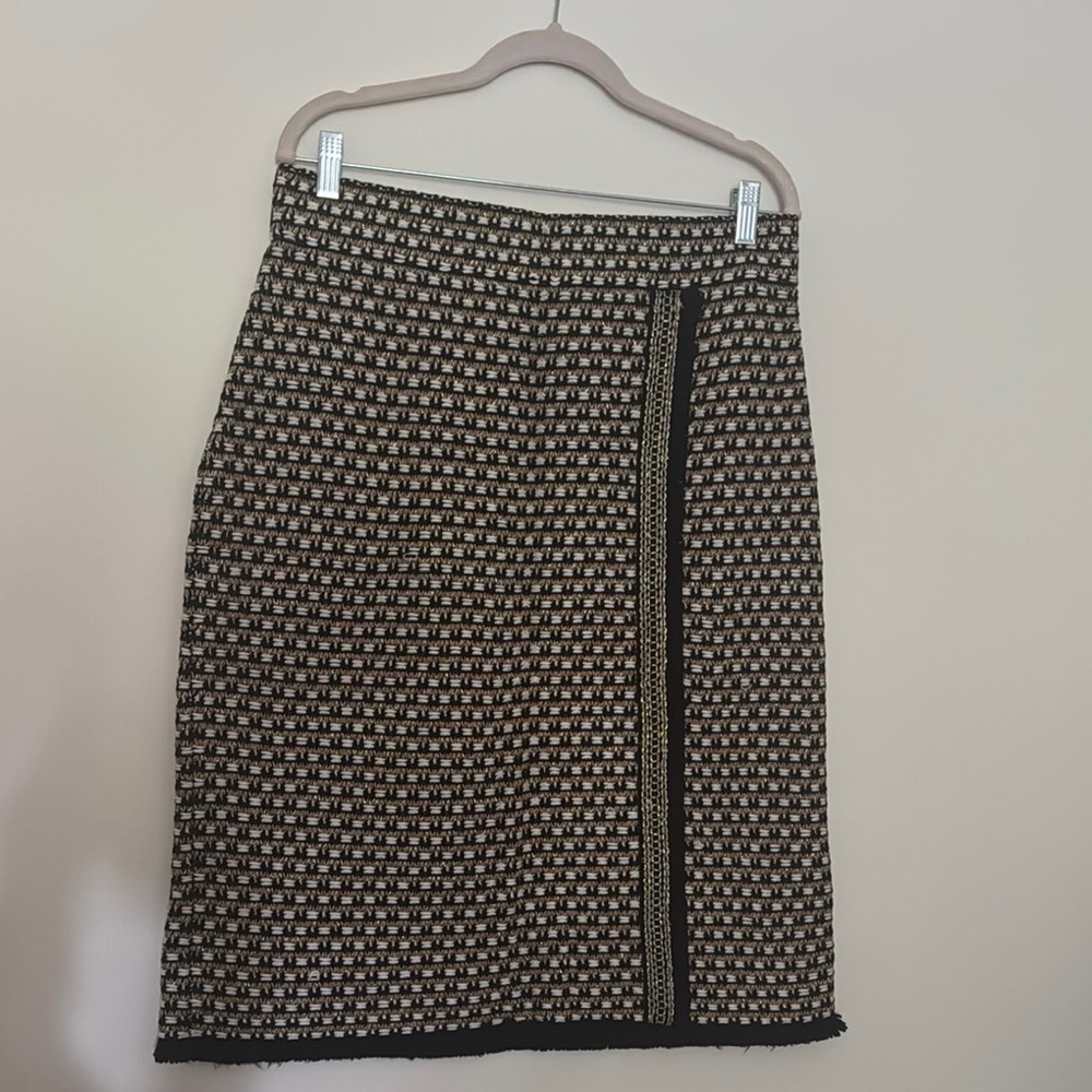 Elegant Black and Cream Women's Skirt